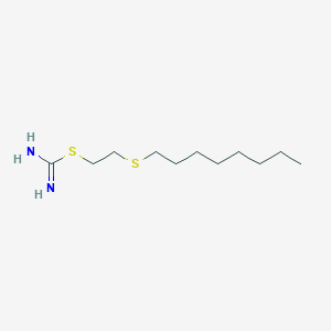 molecular formula C11H24N2S2 B7784571 2-(Octylsulfanyl)ethyl carbamimidothioate 