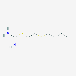 molecular formula C7H16N2S2 B7784595 2-(Butylsulfanyl)ethyl carbamimidothioate 
