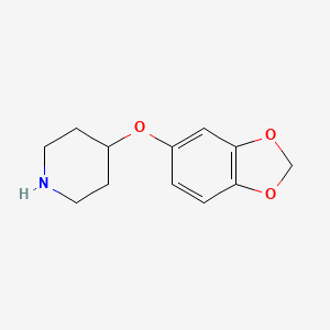 molecular formula C12H15NO3 B7784608 4-(1,3-Benzodioxol-5-yloxy)piperidine CAS No. 162402-36-0