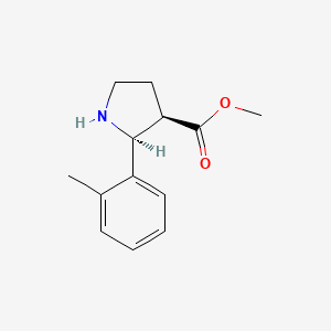molecular formula C13H17NO2 B7784612 methyl (2S,3R)-2-(2-methylphenyl)pyrrolidine-3-carboxylate 