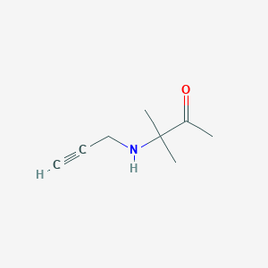 molecular formula C8H13NO B7784626 3-Methyl-3-(prop-2-yn-1-ylamino)butan-2-one 