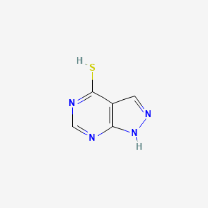 molecular formula C5H4N4S B7784631 1H-pyrazolo[3,4-d]pyrimidine-4-thiol 