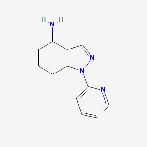 molecular formula C12H14N4 B7784647 1-(2-pyridyl)-4,5,6,7-tetrahydro-1H-indazol-4-amine 