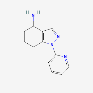 molecular formula C12H14N4 B7784647 1-Pyridin-2-yl-4,5,6,7-tetrahydroindazol-4-amine 