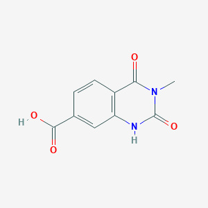 molecular formula C10H8N2O4 B7784672 3-Methyl-2,4-dioxo-1,2,3,4-tetrahydroquinazoline-7-carboxylic acid 