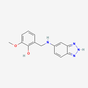 2-[(1H-1,2,3-Benzotriazol-6-ylamino)methyl]-6-methoxyphenol