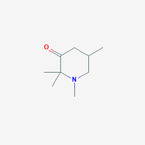 molecular formula C9H17NO B7784806 1,2,2,5-Tetramethylpiperidin-3-one 