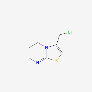 molecular formula C7H9ClN2S B7784836 3-(chloromethyl)-6,7-dihydro-5H-[1,3]thiazolo[3,2-a]pyrimidine CAS No. 342402-80-6