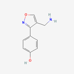 4-[4-(Aminomethyl)-1,2-oxazol-3-yl]phenol
