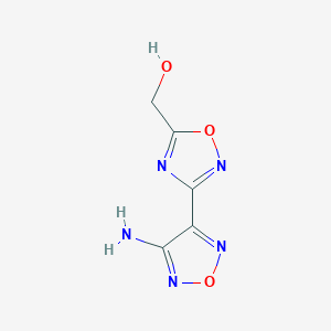 molecular formula C5H5N5O3 B7784861 [3-(4-Amino-1,2,5-oxadiazol-3-yl)-1,2,4-oxadiazol-5-yl]methanol CAS No. 890095-47-3