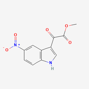 molecular formula C11H8N2O5 B7784869 Methyl 2-(5-Nitro-3-indolyl)-2-oxoacetate CAS No. 163160-57-4