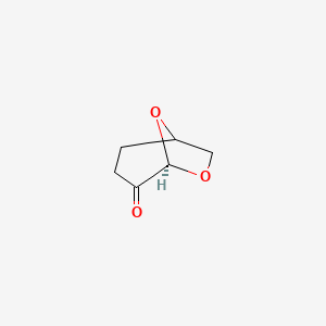 molecular formula C6H8O3 B7784874 (5R)-6,8-Dioxabicyclo[3.2.1]octan-4-one 