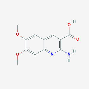 2-Amino-6,7-dimethoxyquinoline-3-carboxylic acid