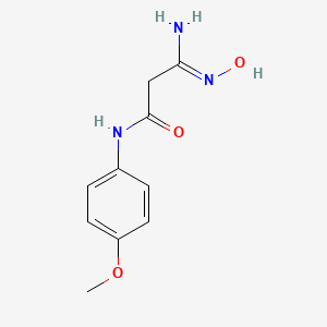 3-amino-3-hydroxyimino-N-(4-methoxyphenyl)propanamide