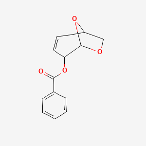 molecular formula C13H12O4 B7784956 6,8-Dioxabicyclo[3.2.1]oct-2-en-4-yl benzoate 