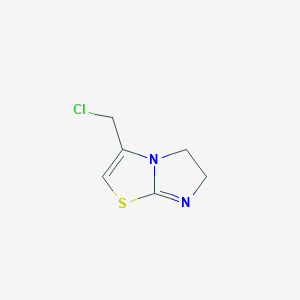 molecular formula C6H7ClN2S B7785025 3-(Chloromethyl)-5,6-dihydroimidazo[2,1-b][1,3]thiazole CAS No. 72225-08-2