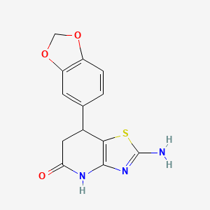 2-amino-7-(1,3-benzodioxol-5-yl)-6,7-dihydro[1,3]thiazolo[4,5-b]pyridin-5(4H)-one