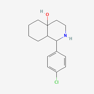 molecular formula C15H20ClNO B7785116 1-(4-chlorophenyl)octahydroisoquinolin-4a(2H)-ol 
