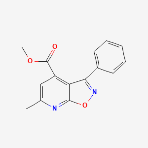 molecular formula C15H12N2O3 B7785224 Methyl 6-methyl-3-phenylisoxazolo[5,4-b]pyridine-4-carboxylate CAS No. 938018-10-1