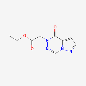 molecular formula C9H10N4O3 B7785305 ethyl (4-oxopyrazolo[1,5-d][1,2,4]triazin-5(4H)-yl)acetate 