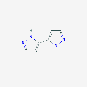 molecular formula C7H8N4 B7785314 2'-methyl-1H,2'H-3,3'-bipyrazole CAS No. 1006334-22-0