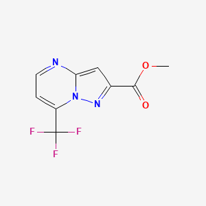 molecular formula C9H6F3N3O2 B7785318 Methyl 7-(trifluoromethyl)pyrazolo[1,5-a]pyrimidine-2-carboxylate 