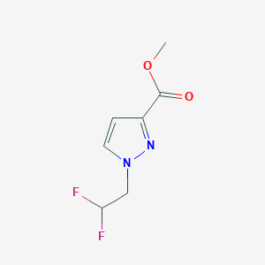 molecular formula C7H8F2N2O2 B7785417 methyl 1-(2,2-difluoroethyl)-1H-pyrazole-3-carboxylate 