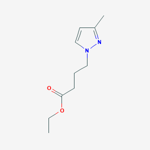 molecular formula C10H16N2O2 B7785525 ethyl 4-(3-methyl-1H-pyrazol-1-yl)butanoate 