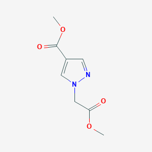 molecular formula C8H10N2O4 B7785531 methyl 1-(2-methoxy-2-oxoethyl)-1H-pyrazole-4-carboxylate 