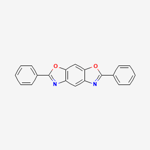 molecular formula C20H12N2O2 B7785625 2,6-二苯基苯并[1,2-d:5,4-d']双恶唑 