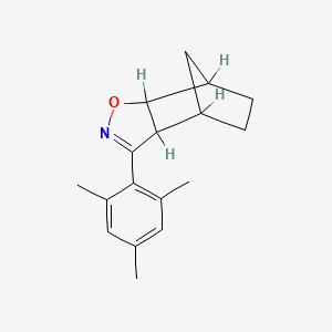 molecular formula C17H21NO B7785665 5-Mesityl-3-oxa-4-azatricyclo[5.2.1.0~2,6~]dec-4-ene CAS No. 73237-21-5
