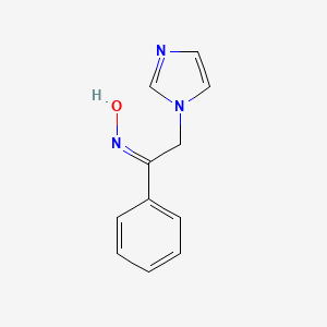 molecular formula C11H11N3O B7785742 2-(1H-imidazol-1-yl)-1-phenylethanone oxime 