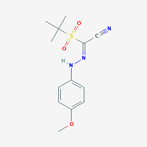 2-(Tert-butylsulfonyl)-2-[2-(4-methoxyphenyl)hydrazono]acetonitrile