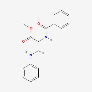 molecular formula C17H16N2O3 B7785816 Methyl 3-anilino-2-(benzoylamino)acrylate 
