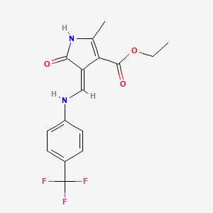 molecular formula C16H15F3N2O3 B7785827 CID 5524475 