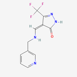 molecular formula C11H9F3N4O B7785878 CID 5706869 
