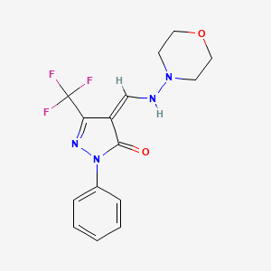 molecular formula C15H15F3N4O2 B7785953 CID 5525066 