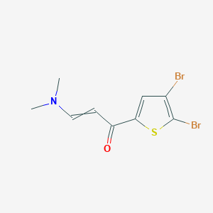 molecular formula C9H9Br2NOS B7786028 (E)-1-(4,5-dibromo-2-thienyl)-3-(dimethylamino)-2-propen-1-one 