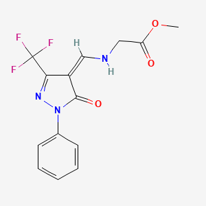 molecular formula C14H12F3N3O3 B7786032 CID 5707329 