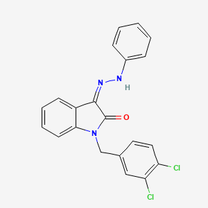 molecular formula C21H15Cl2N3O B7786108 CID 9581859 