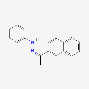 molecular formula C18H16N2 B7786174 (1Z)-1-[1-(naphthalen-2-yl)ethylidene]-2-phenylhydrazine 