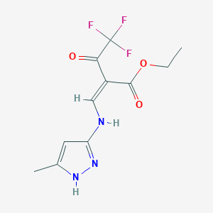 molecular formula C11H12F3N3O3 B7786177 CID 2768074 