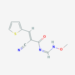 (NZ,E)-2-cyano-N-[(methoxyamino)methylidene]-3-thiophen-2-ylprop-2-enamide