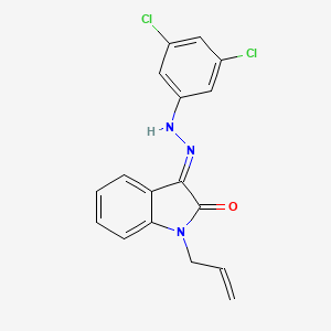 molecular formula C17H13Cl2N3O B7786283 CID 9582050 