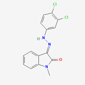 molecular formula C15H11Cl2N3O B7786348 CID 9582056 