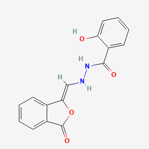 2-hydroxy-N'-[(Z)-(3-oxo-2-benzofuran-1-ylidene)methyl]benzohydrazide