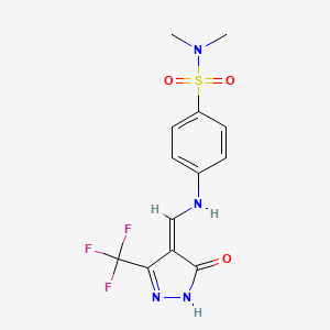 molecular formula C13H13F3N4O3S B7786420 CID 5881365 