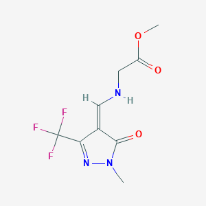 molecular formula C9H10F3N3O3 B7786424 CID 5524172 