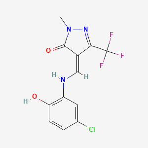 molecular formula C12H9ClF3N3O2 B7786480 CID 5524152 