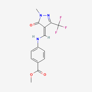 molecular formula C14H12F3N3O3 B7786483 CID 5524159 
